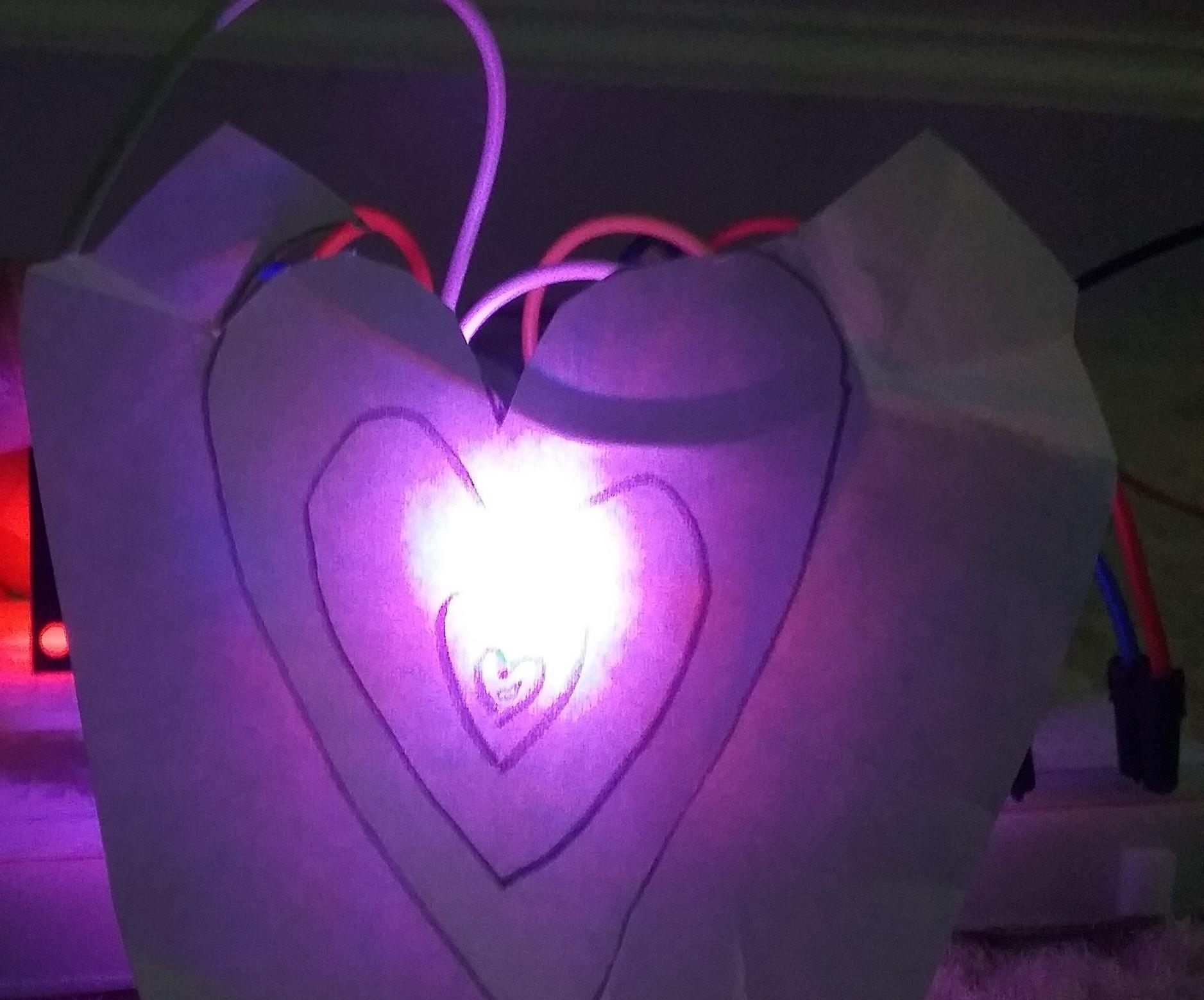 Color-Changing Valentines Day Heart