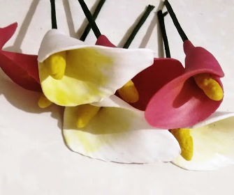 Calla Lily - Cold porcelain clay 