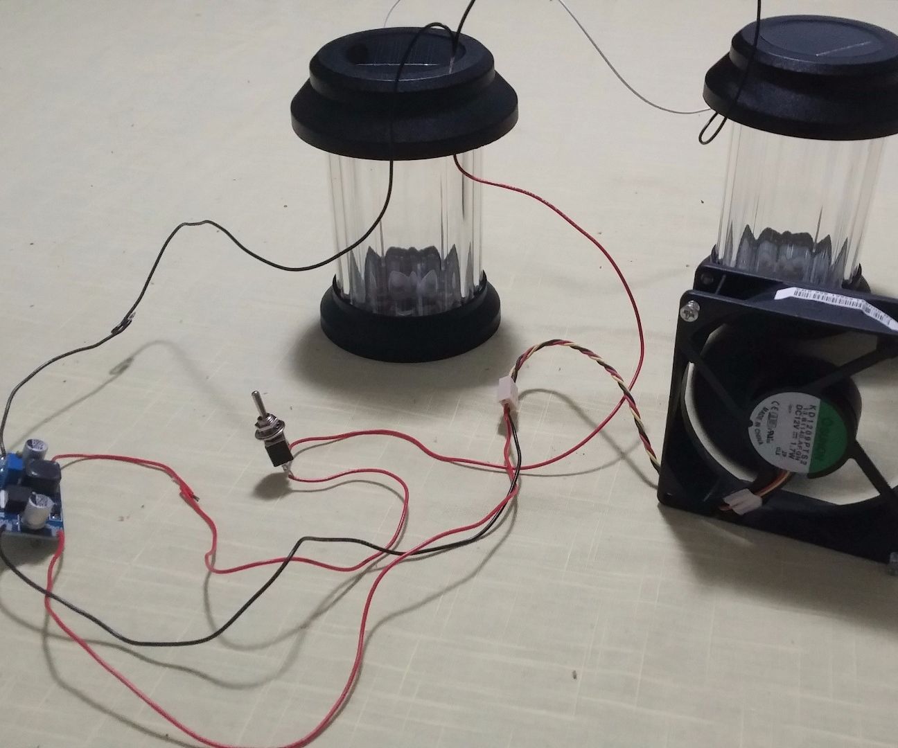 Solar powered personal fan