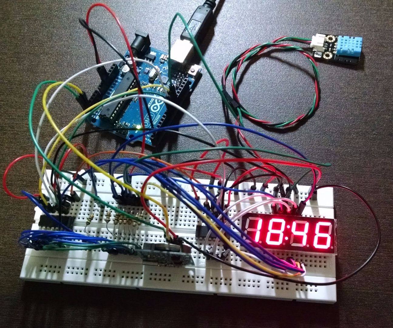 Digital Clock with Arduino, RTC and Shift Register 74HC595