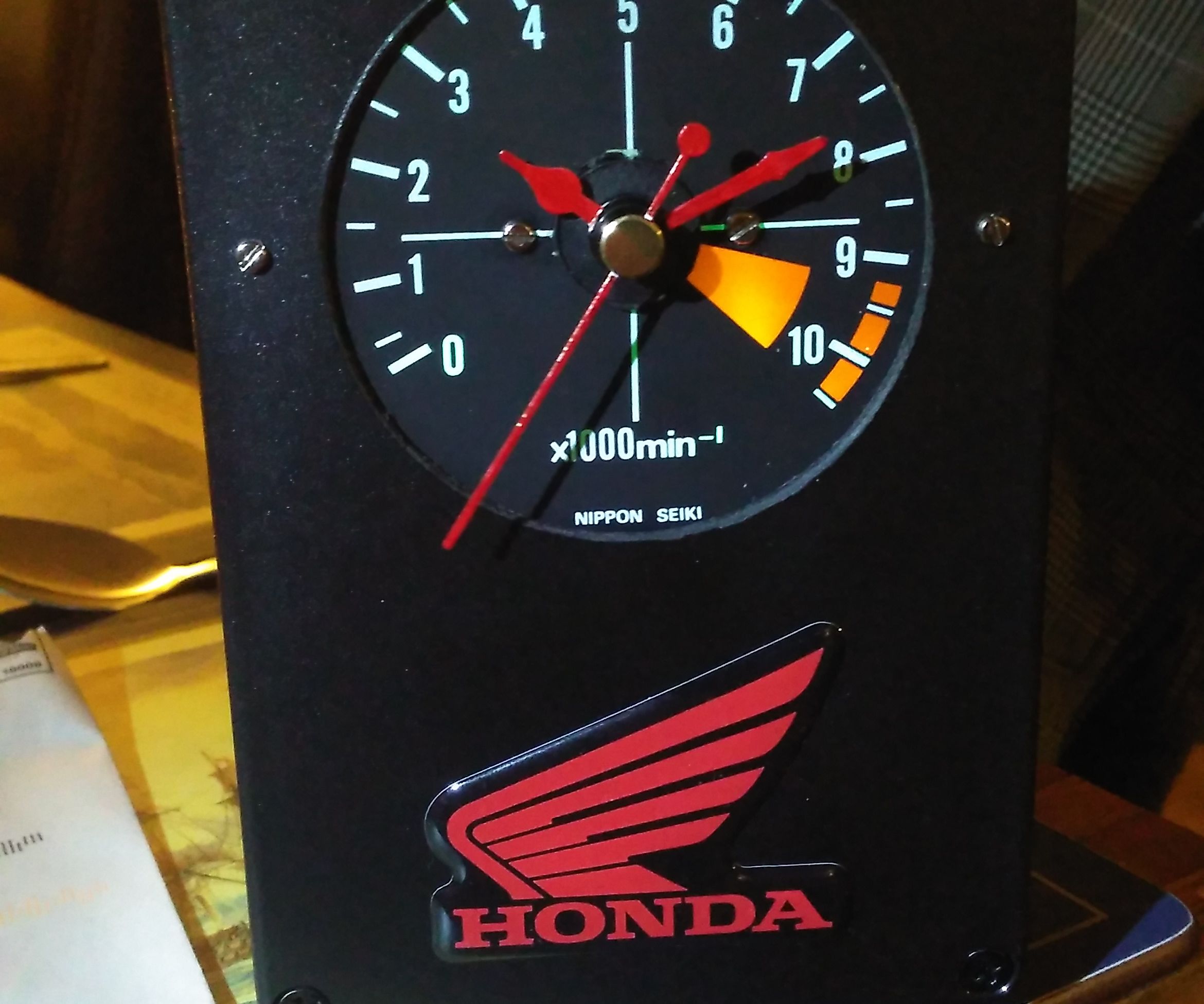 Solar Powered Motorcycle Dial Clock