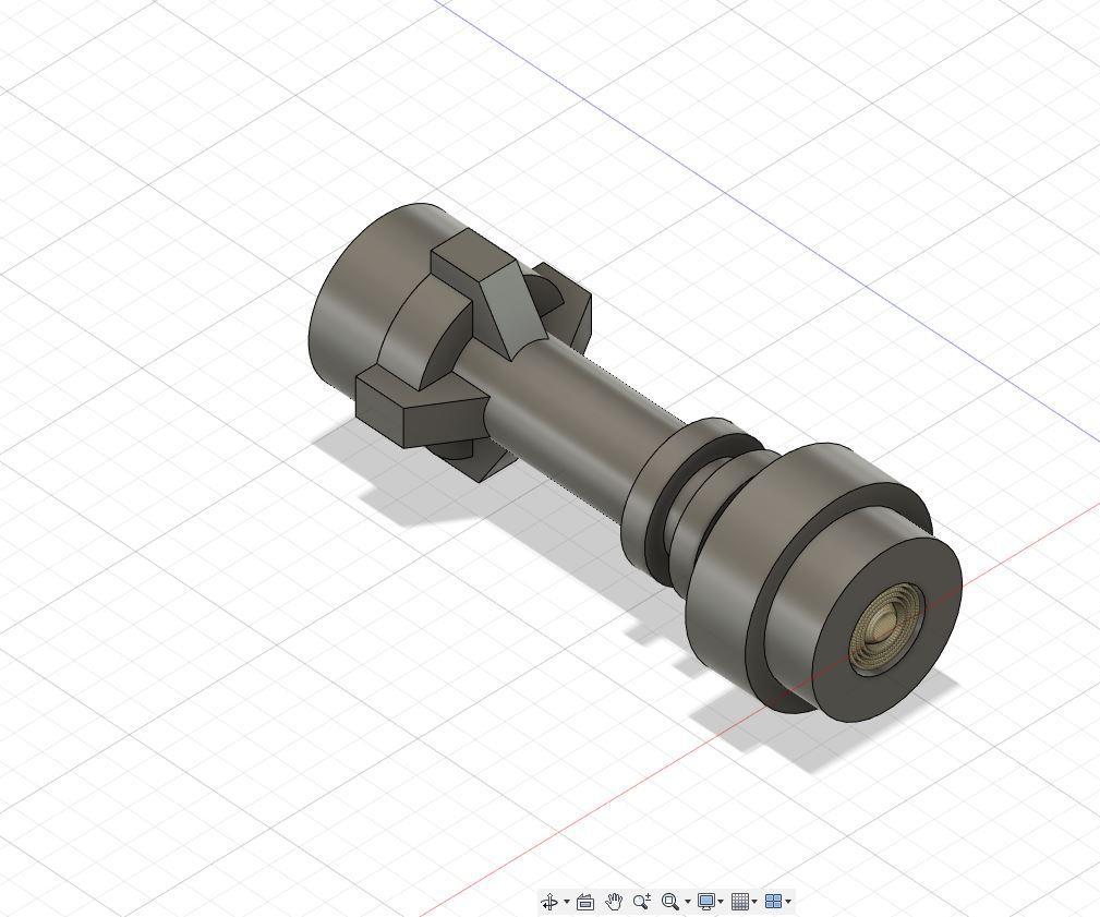 3D Printed Lego Lightsaber With Collapsing Blade