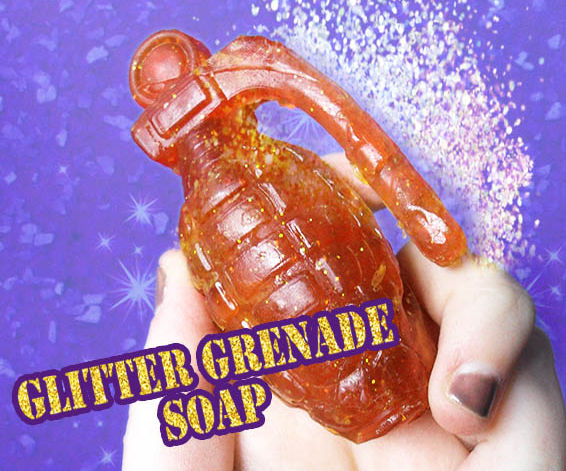 Glitter Grenade Soap