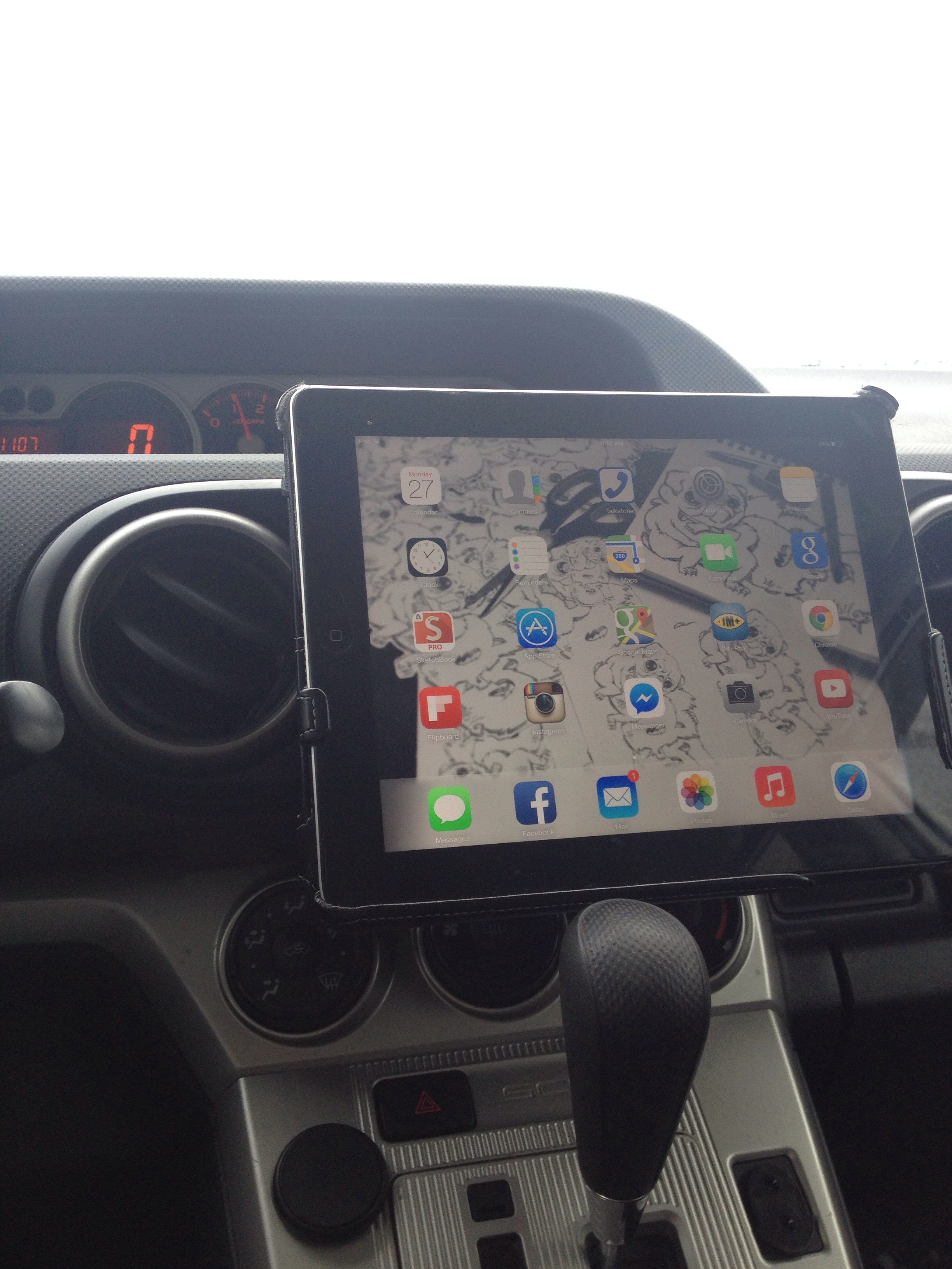 Scion Xb Ipad Mount (Easy And Cheap)