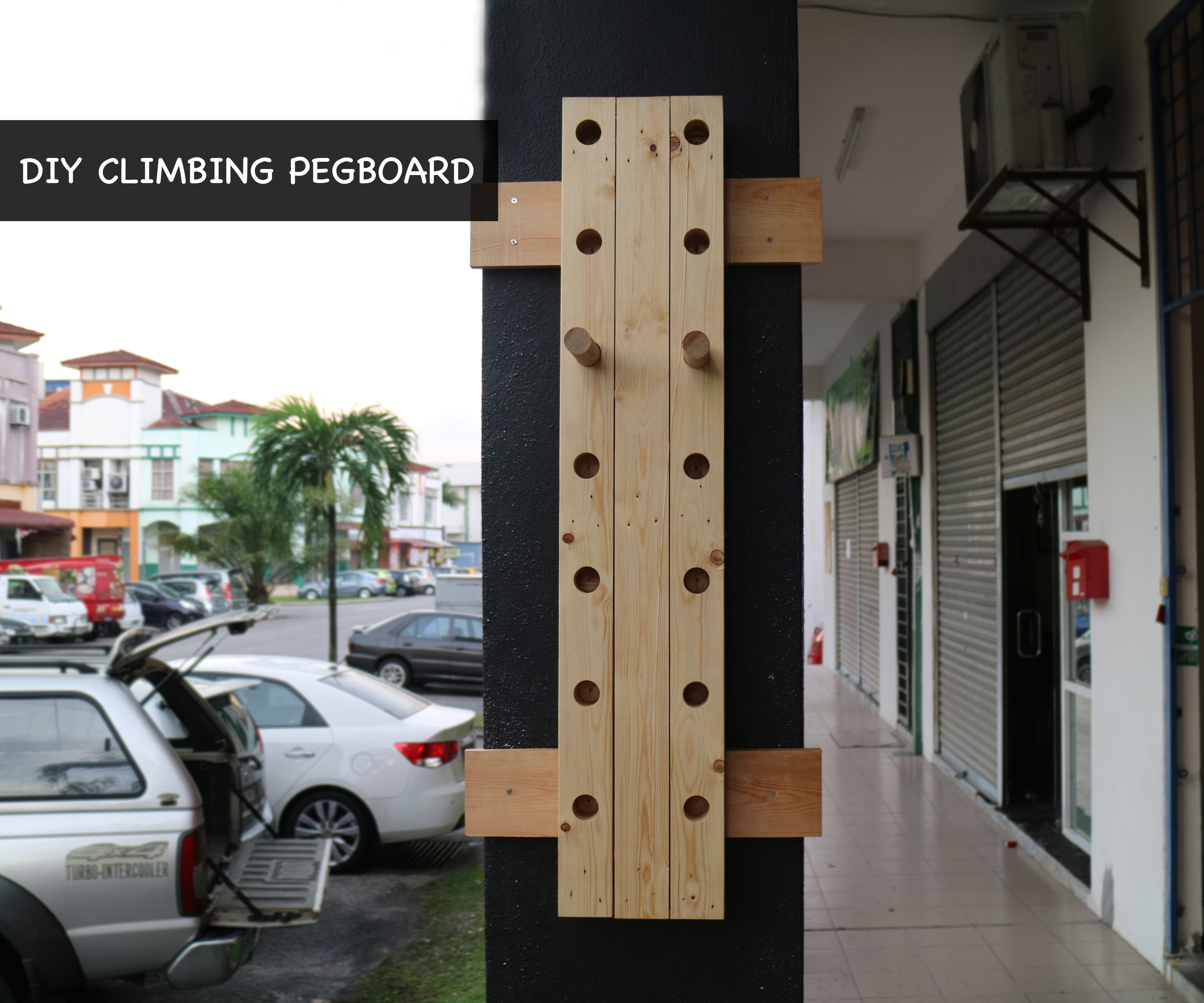 DIY Climbing Pegboard