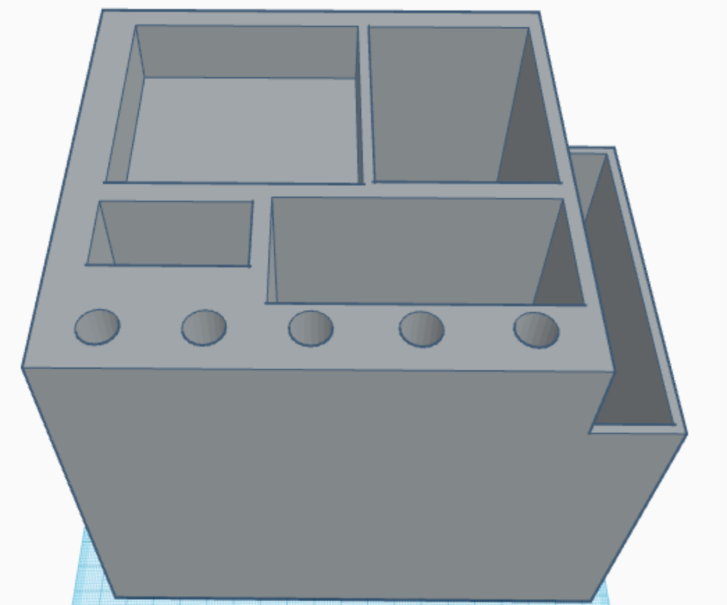 Desk Organizer Cube Using TINKERCAD!