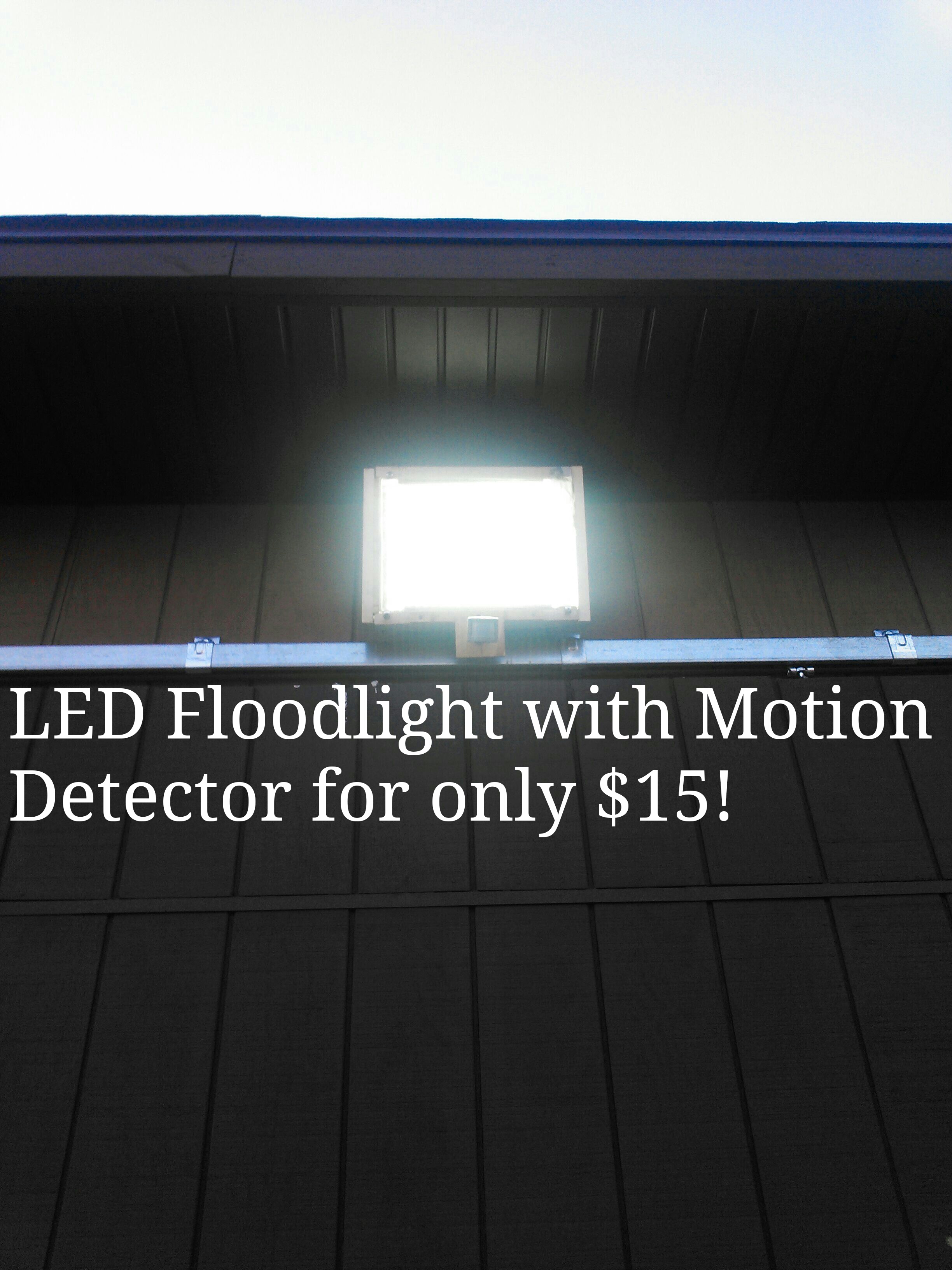 LED Flood Light With Motion Detector 