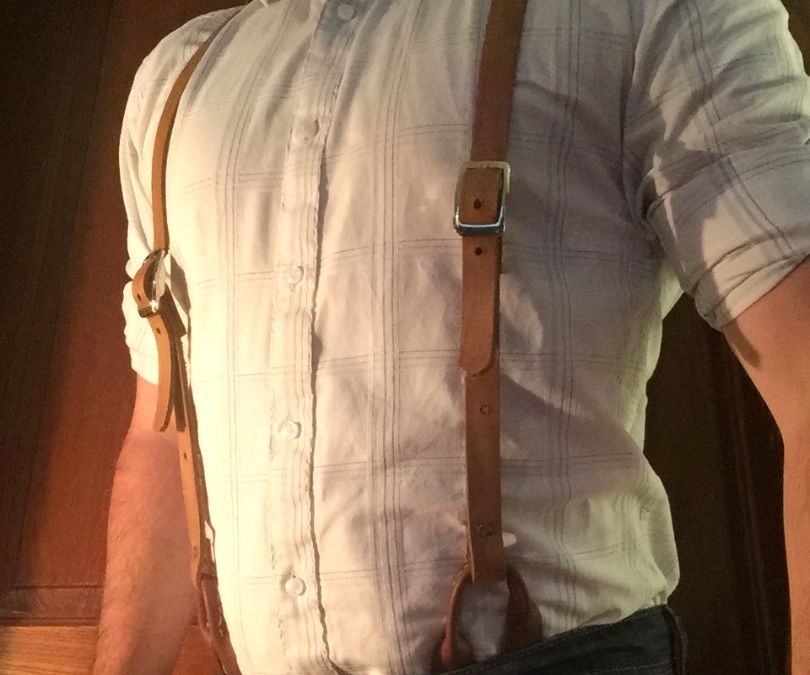 Leather Suspenders 