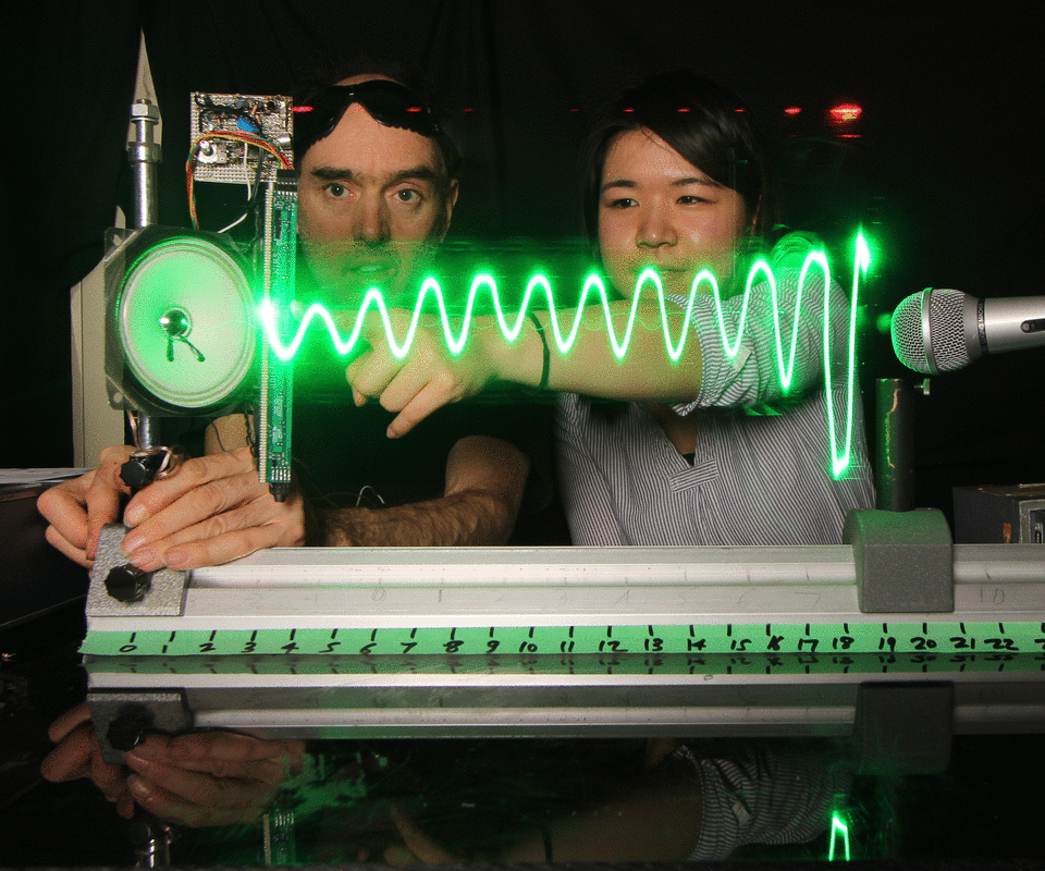 Seeing sound waves: Bug-Sweeping Robots for Augmented Reality