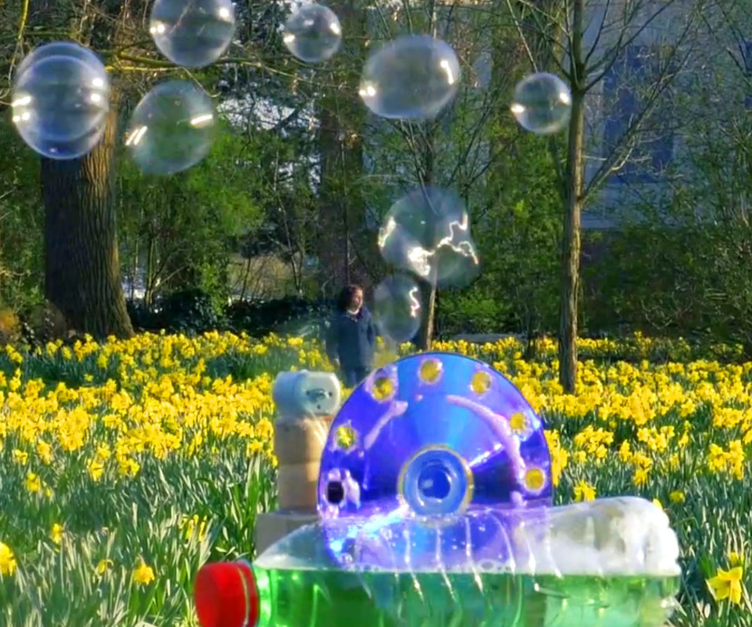 Bubble Machine From Trash