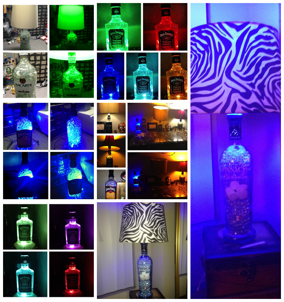 Recycled Bottle Lamps (Multiple)