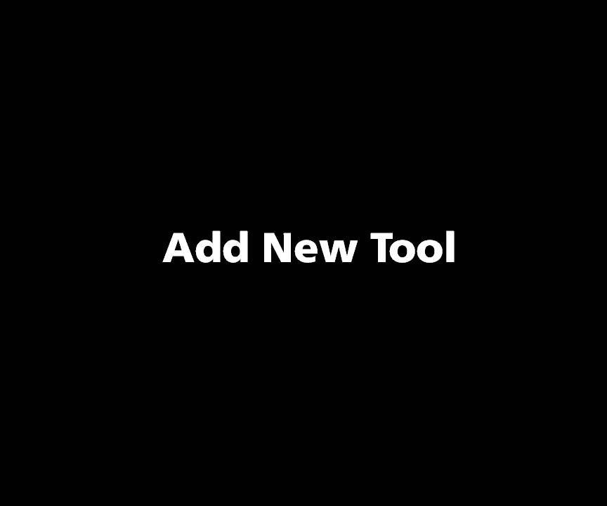 TOOLING CLOUD: Add New Tool