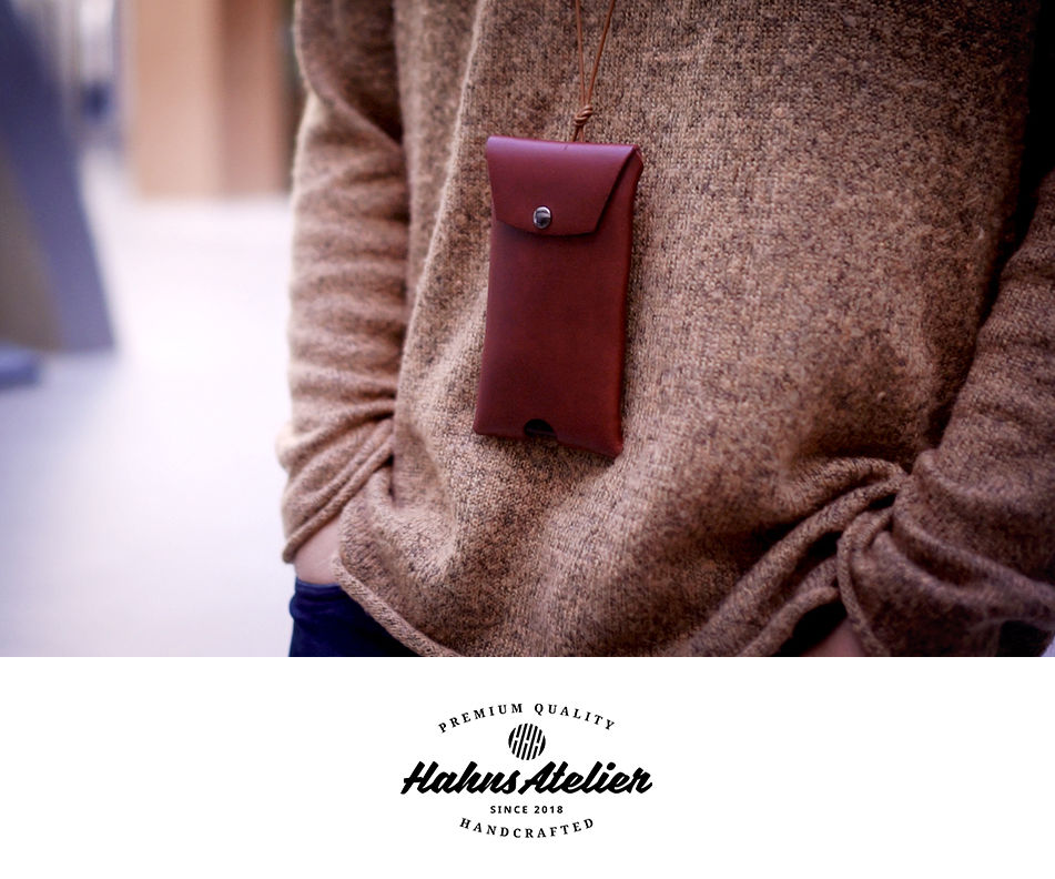 Leather Phone Neck Pouch