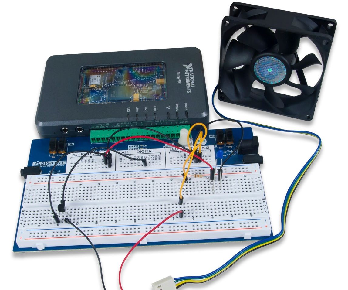 Thermistor - Fan Speed Control Using LabVIEW and MyRIO