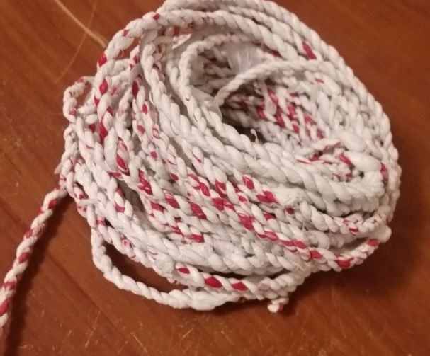 Plastic bag cordage 