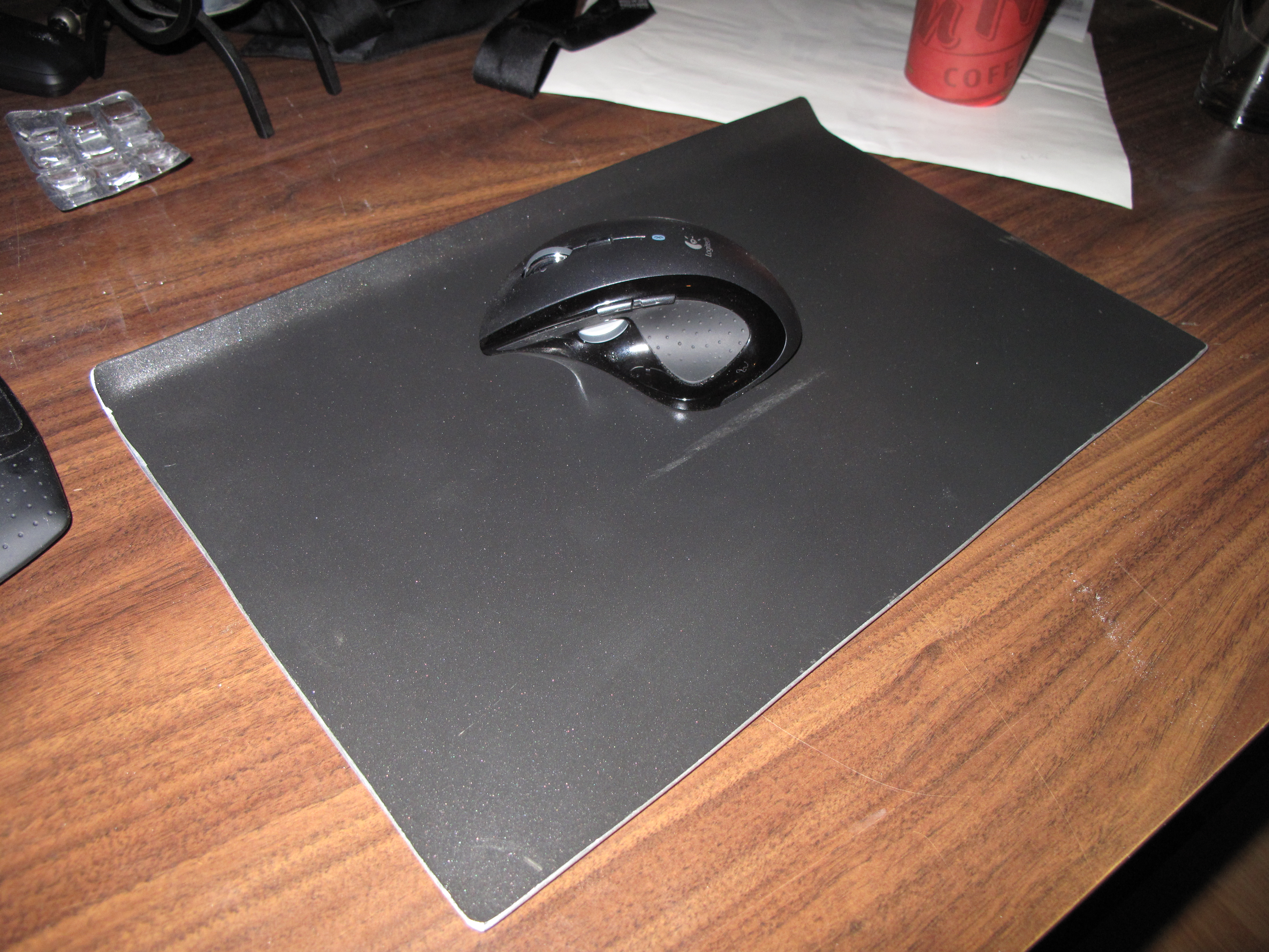 Aluminium Teflon Coated Mouse Pad For Optical Mice