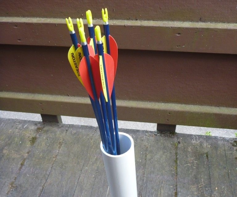 Ground quiver from PVC pipe