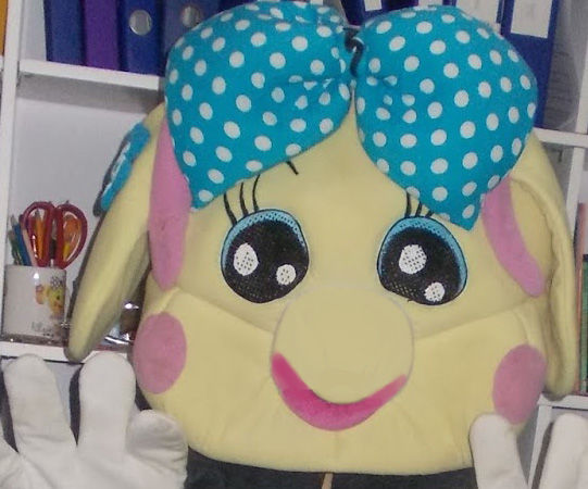  Miss La Sen felt mascot head