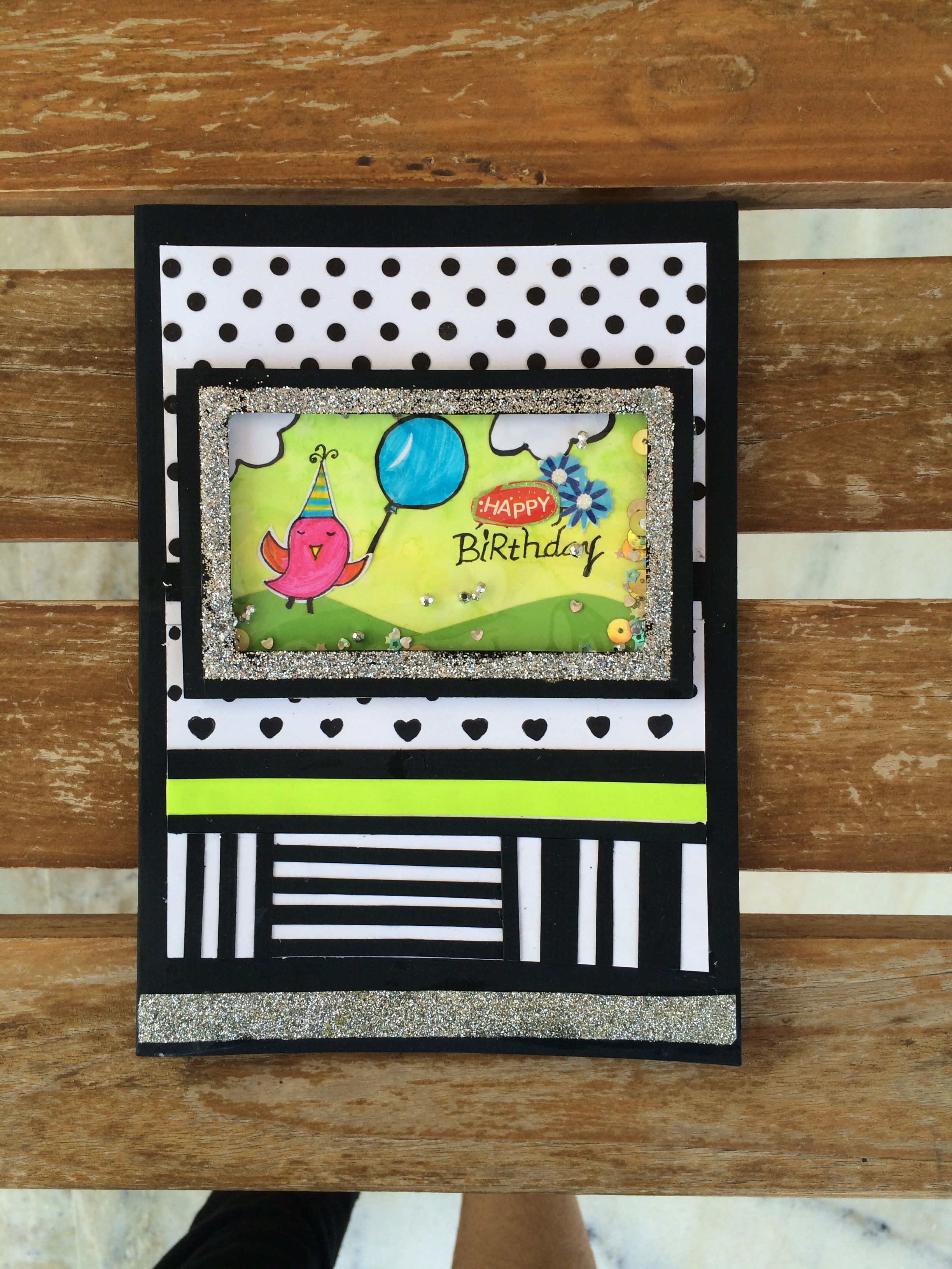 Diy Shaker Birthday Card