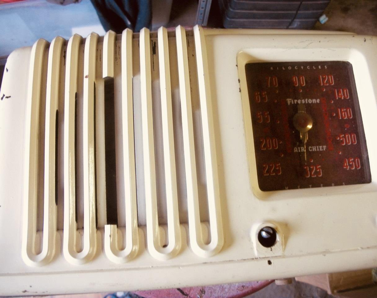 Broken Antique Radio Cabinet