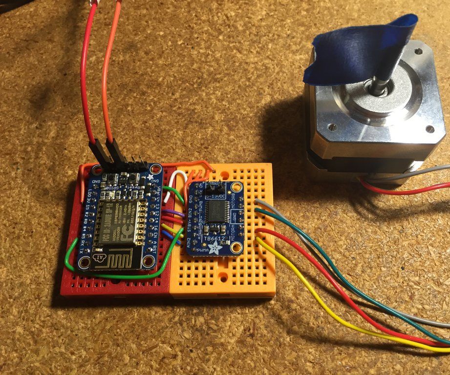 Running a Stepper Motor From an Adafruit HUZZAH ESP8266