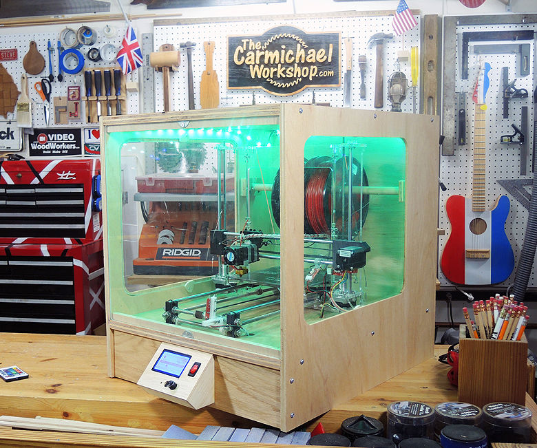 3D Printer Enclosure With Lights