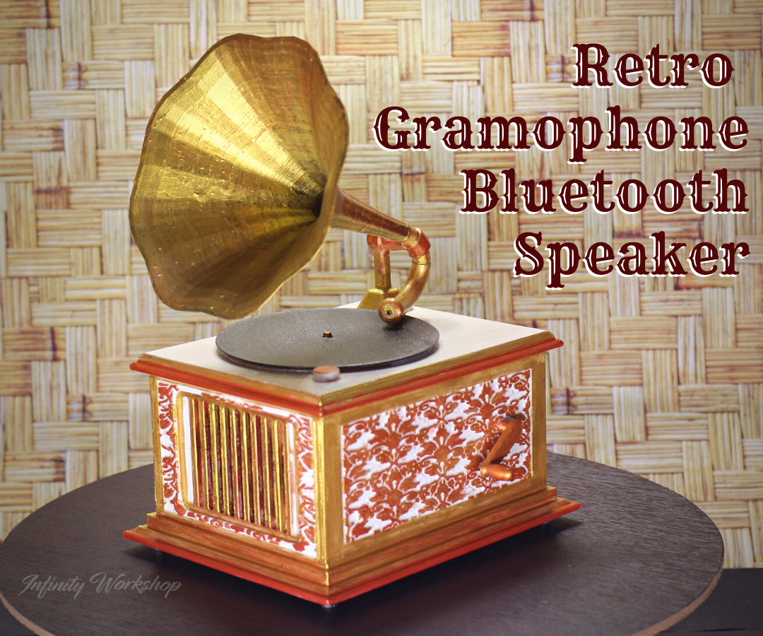 Retro Gramophone Style Bluetooth Speaker 
