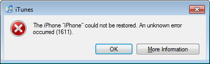 Ipod Error 1611 Fix