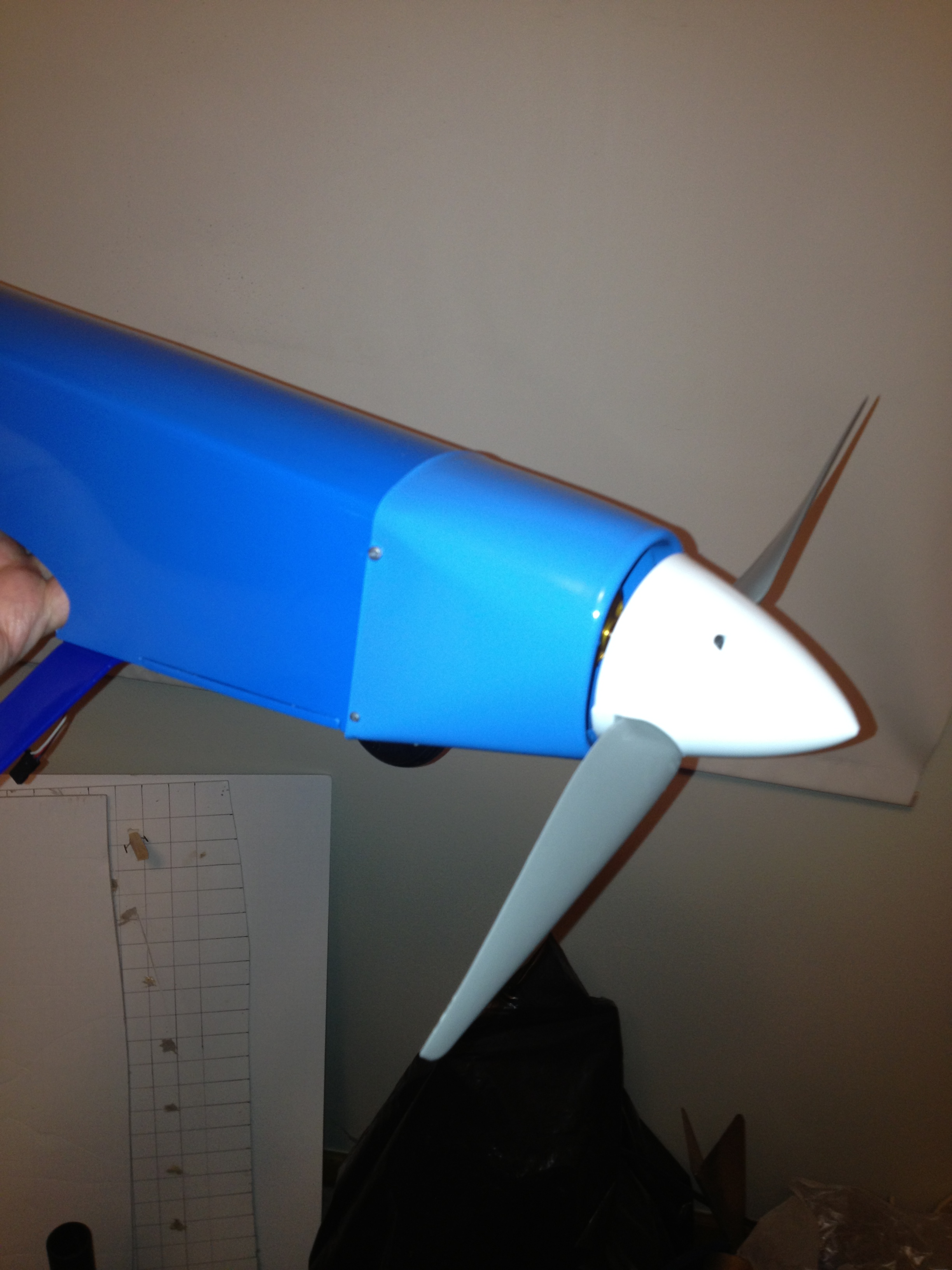Painting plastic nose cowls for radio control airplanes.  I made it at TechShop