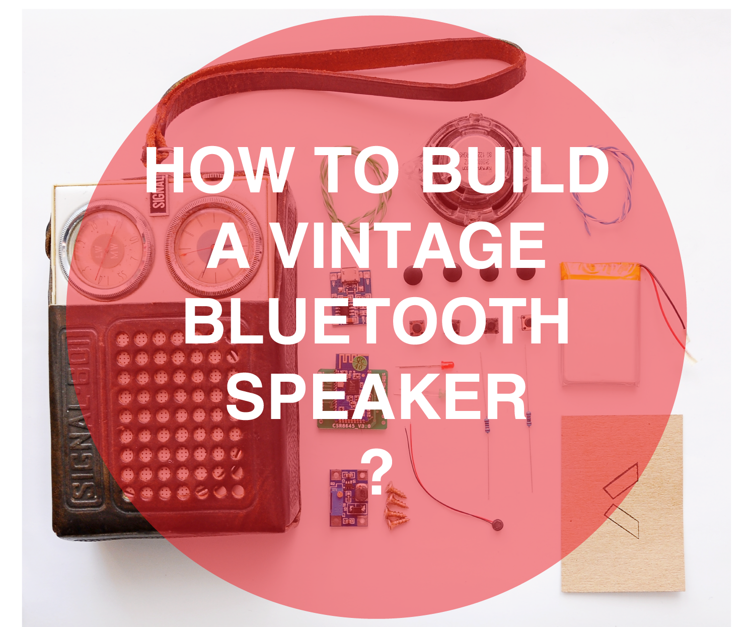 Bluetooth speaker made from old vintage radio DIY portable speaker