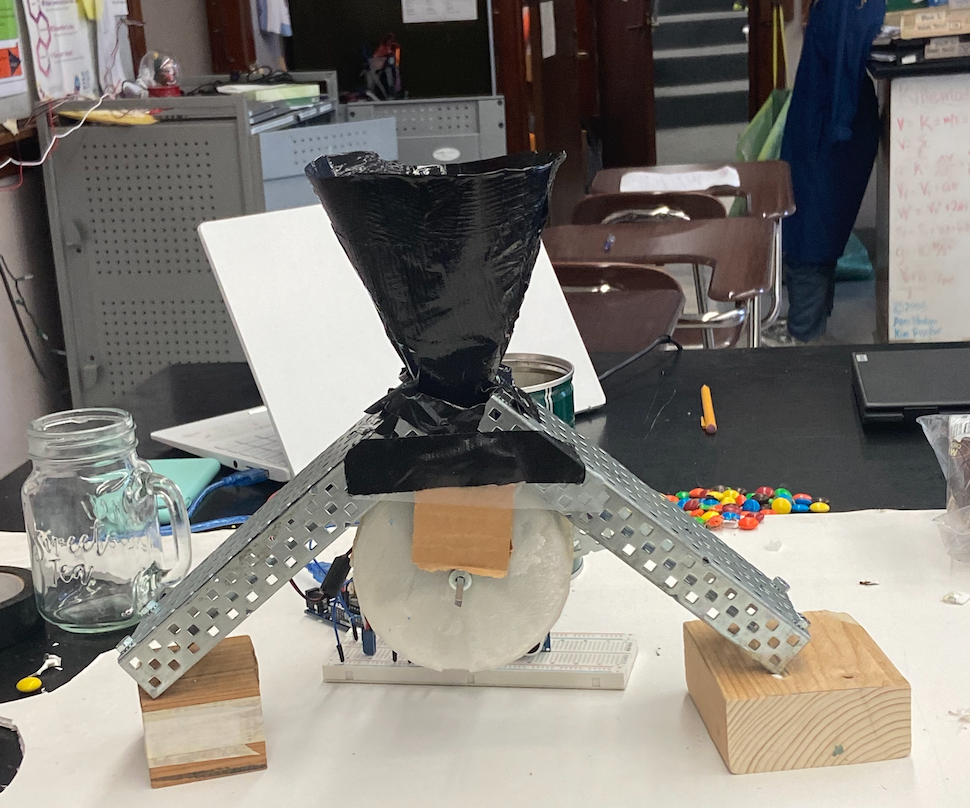 Ultrasonic Sensor M&M Dispenser by Leah and Jojo