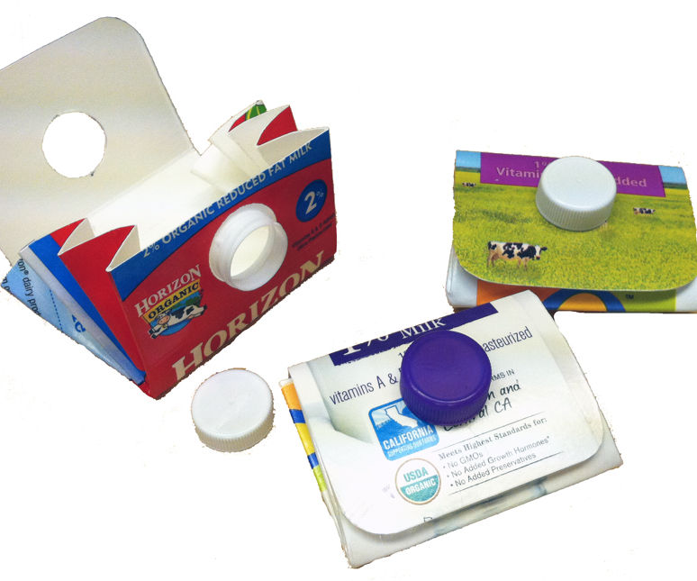 Milk carton wallet