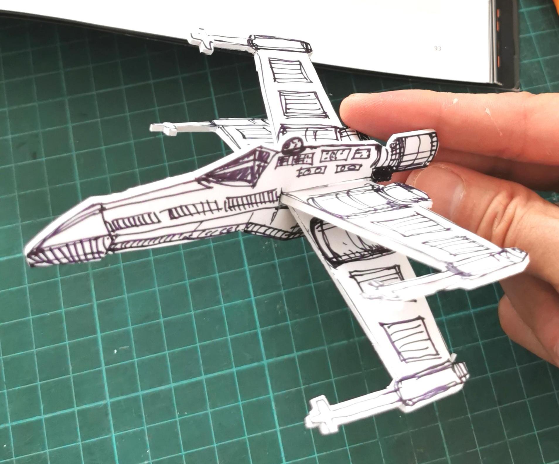 Freehand X-Wing Starship