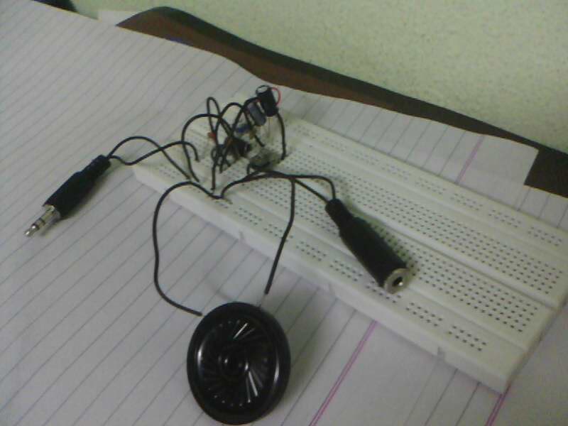 Home-made audio amplifier