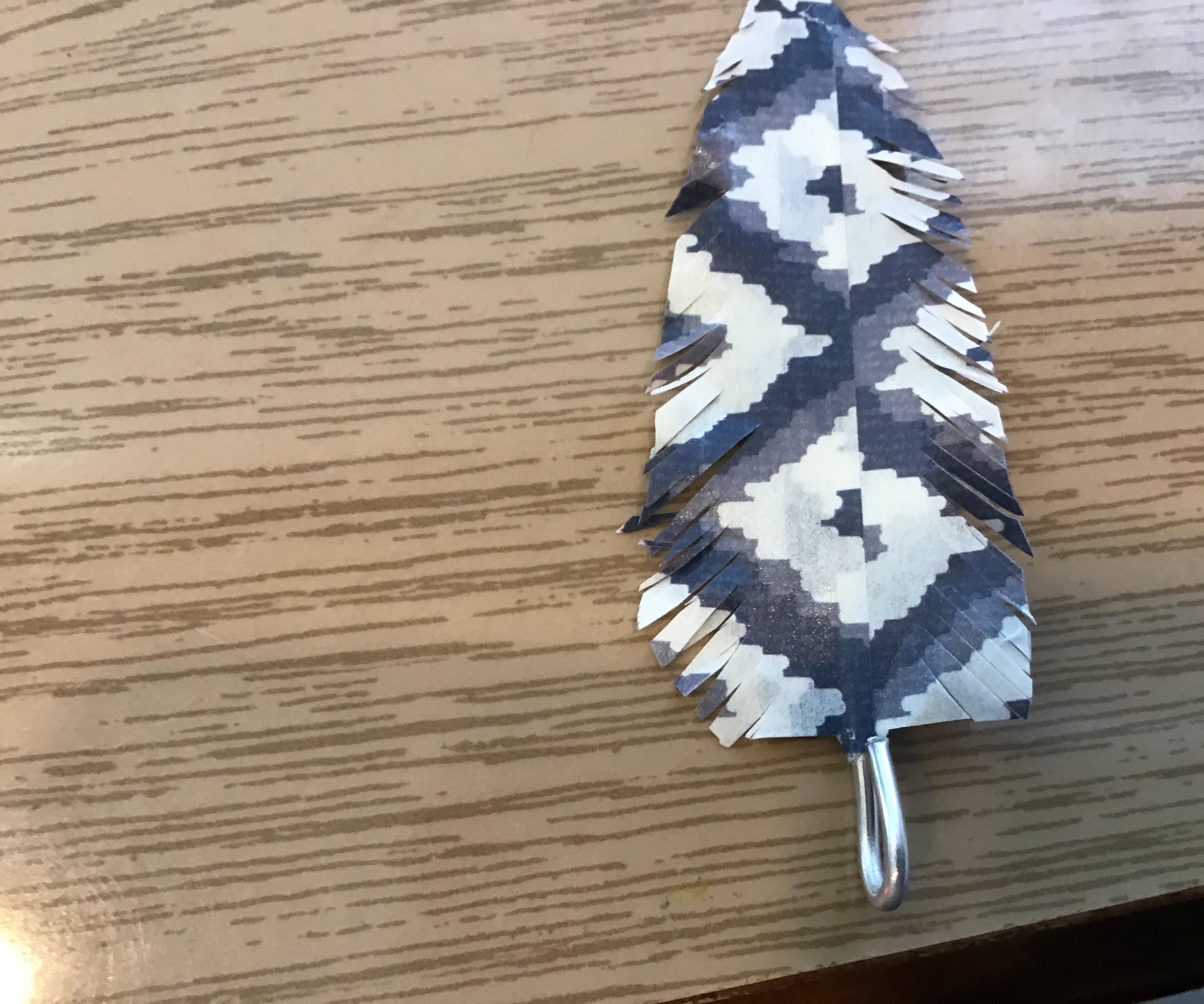 Easy Washi Tape Feathers!