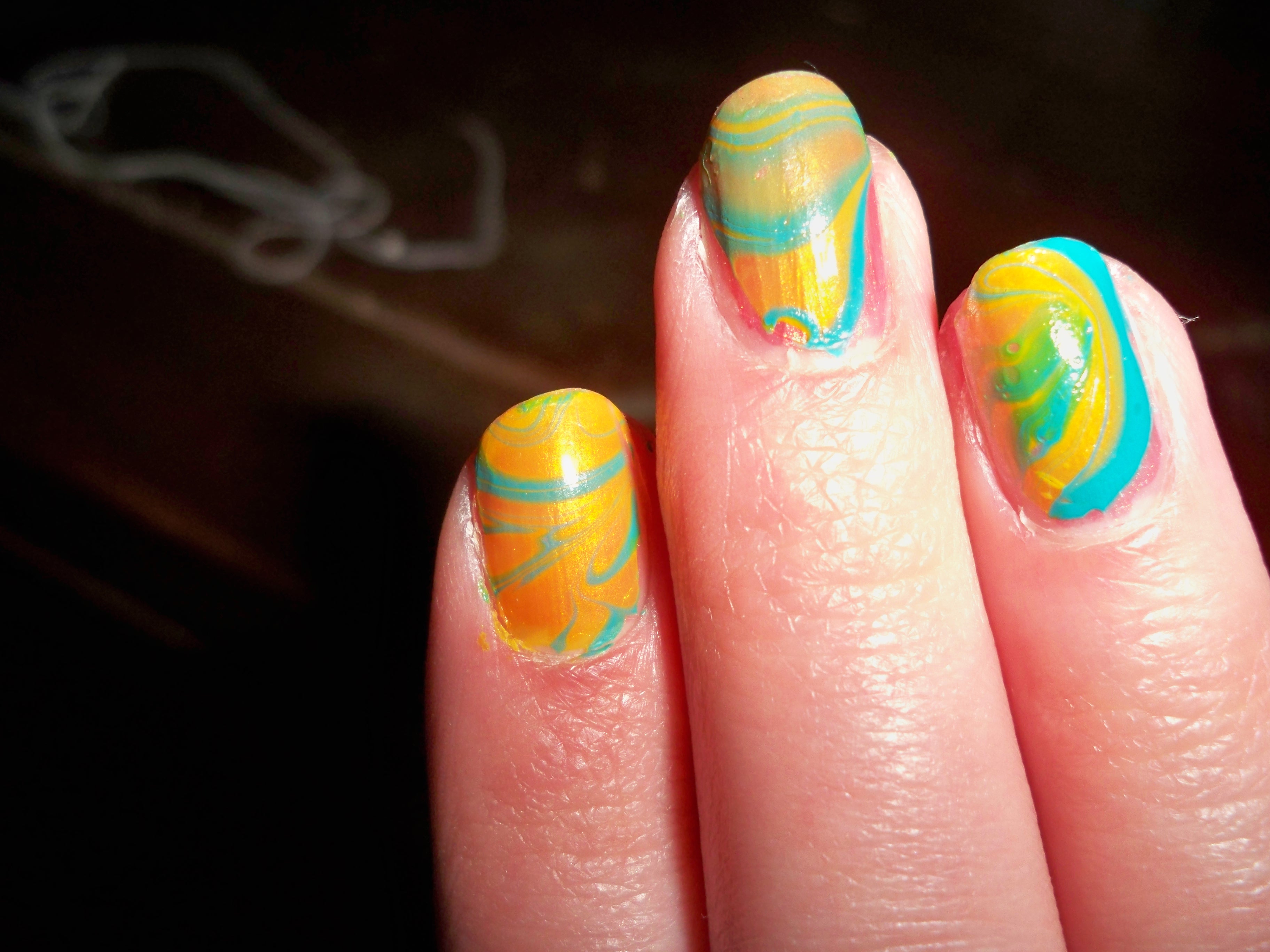 Tie-Dye Your Fingernails