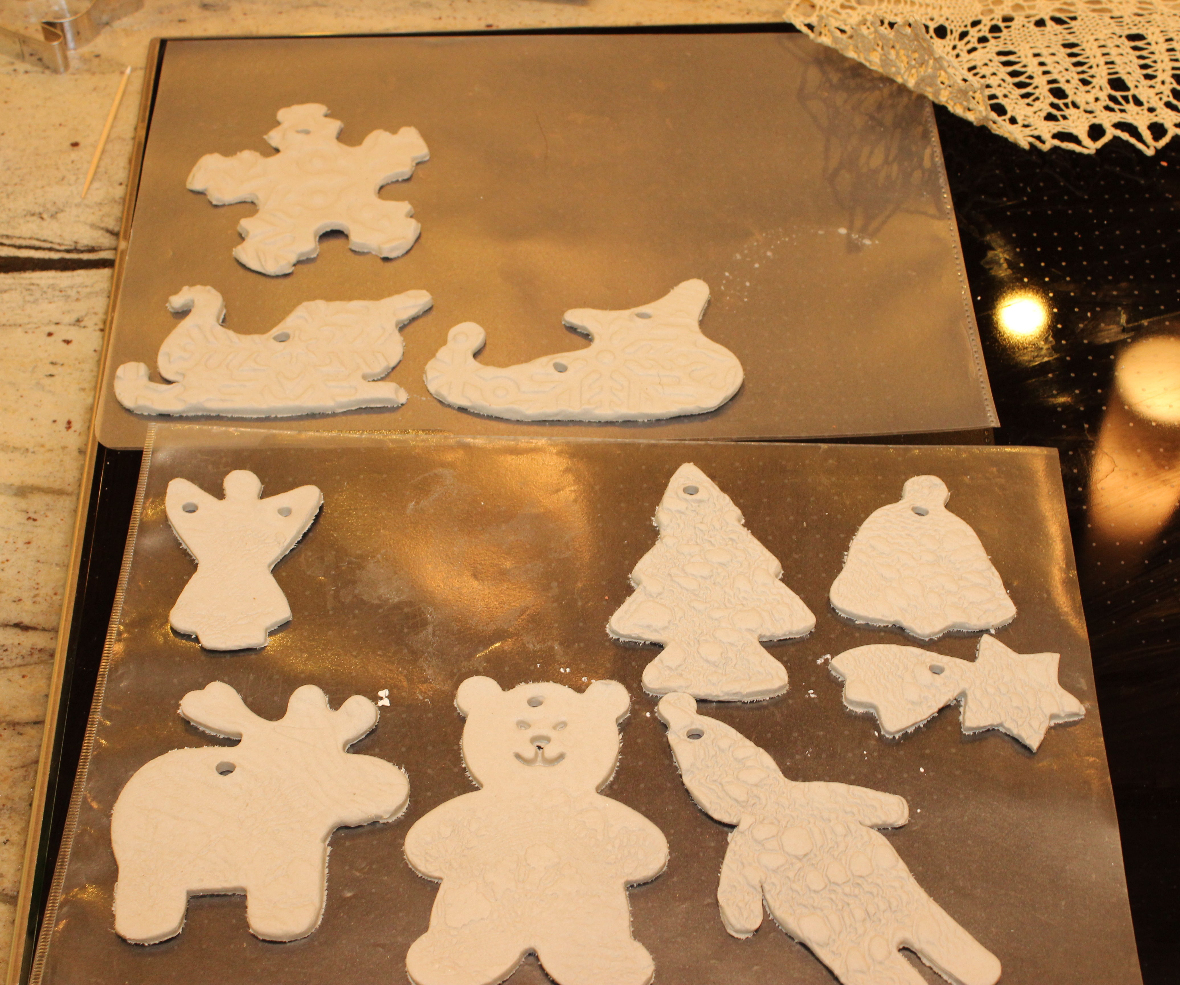 5 min Clay Christmas Ornaments
