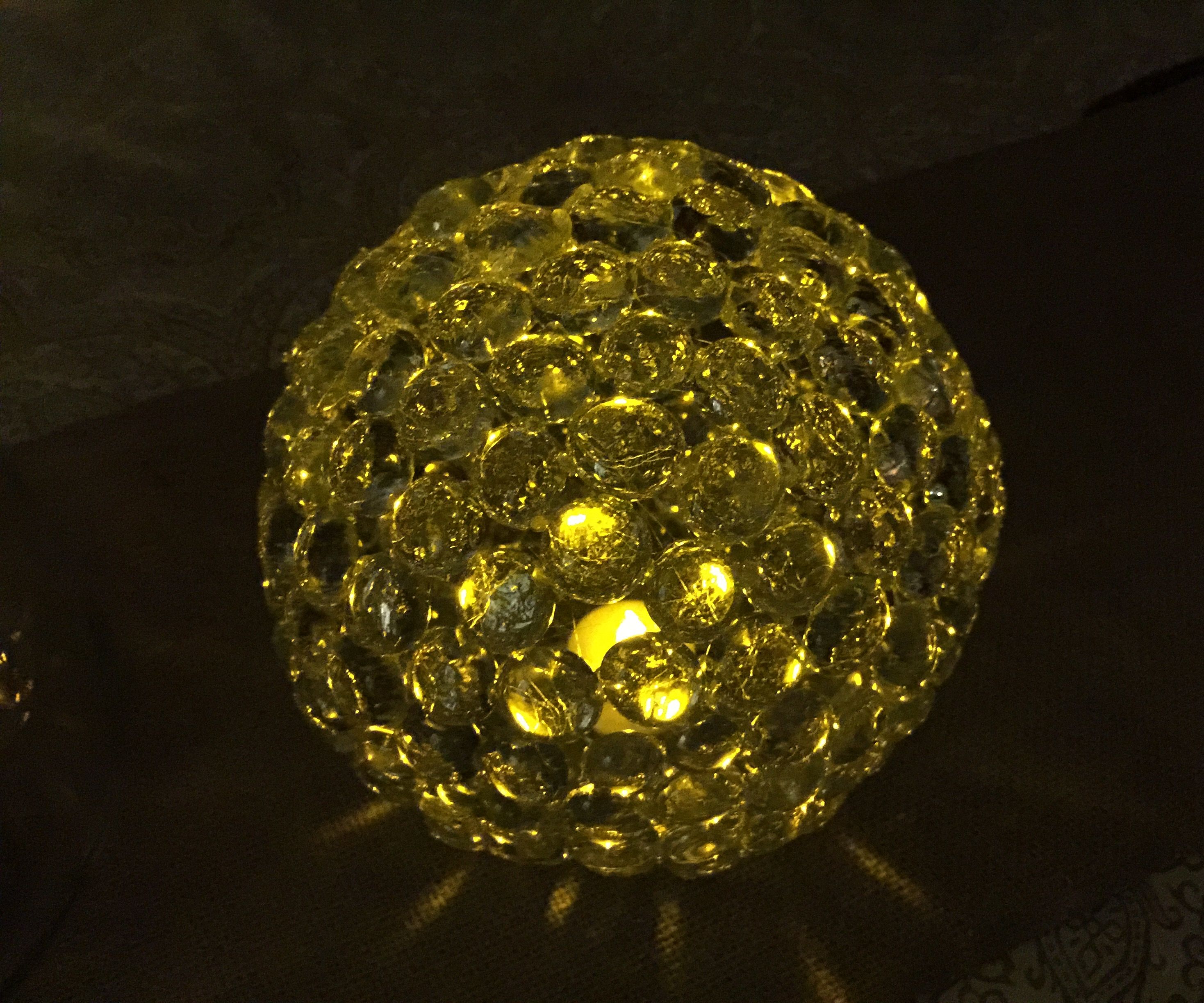 Glass Gem Ball Light