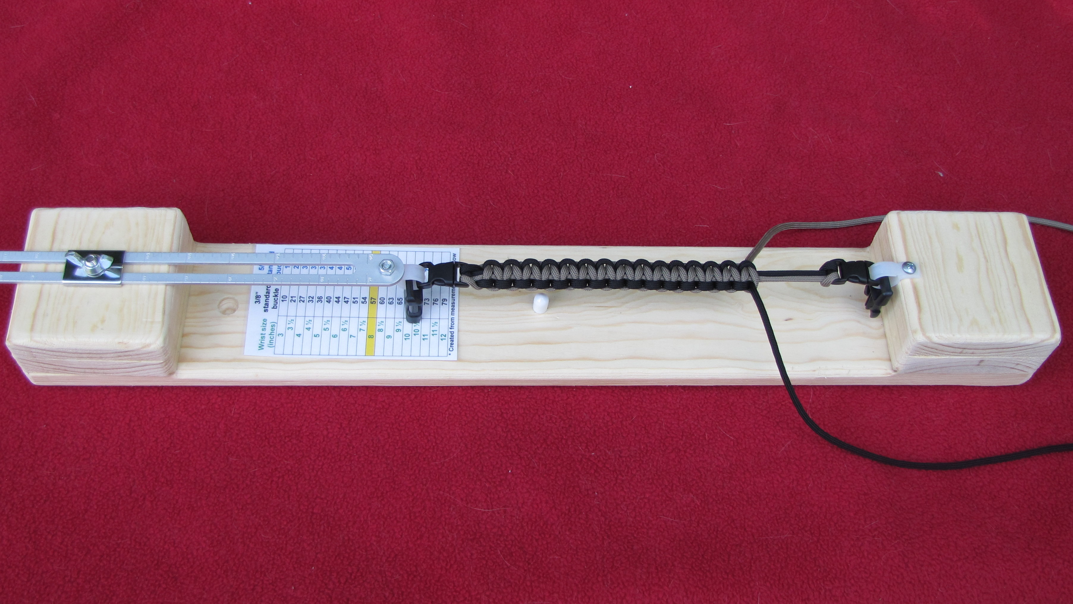 Paracord Bracelet Fixture/Jig