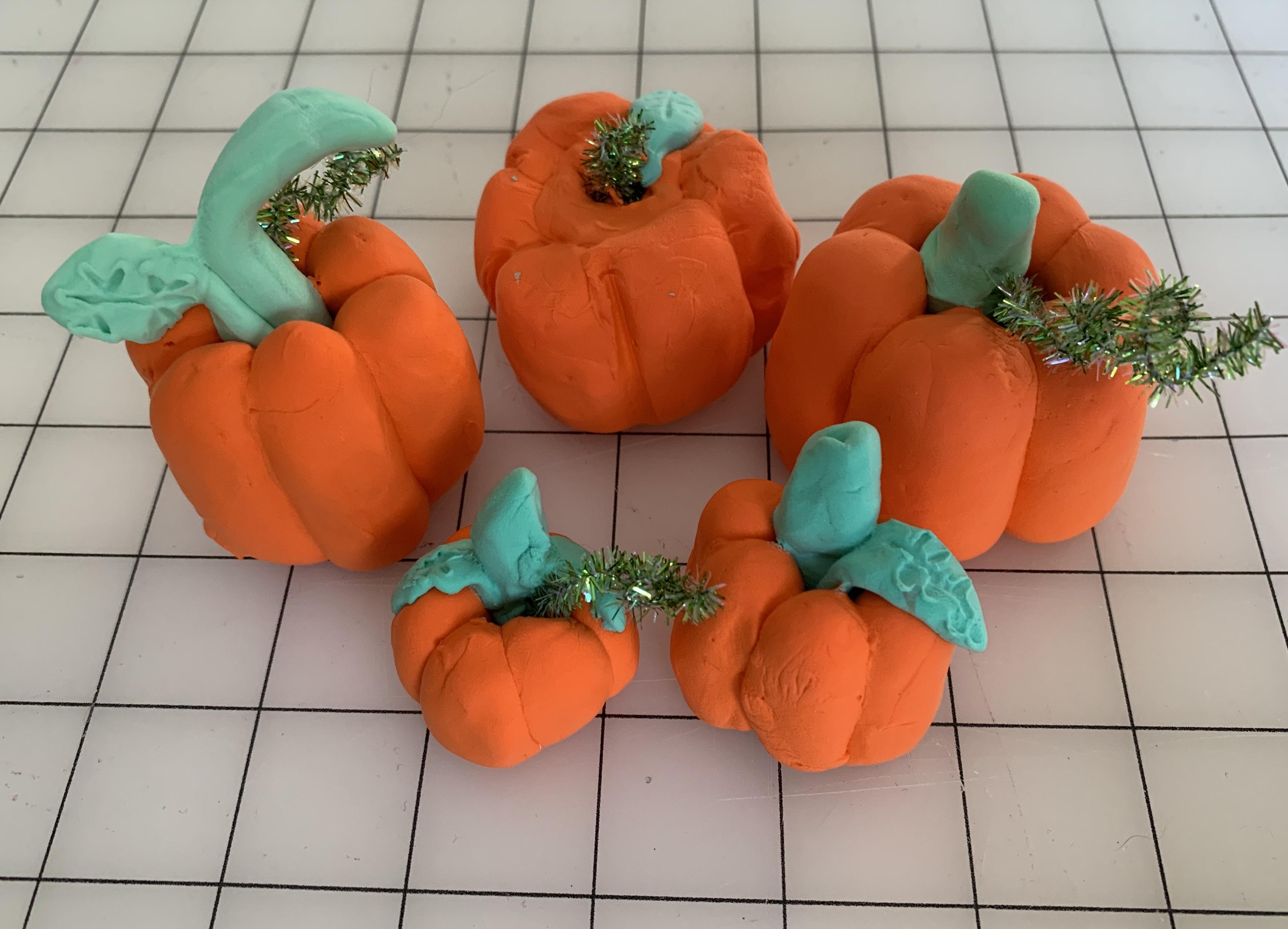 Easy Clay Pumpkin Sculpture 