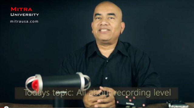 How to set recording level during field recording