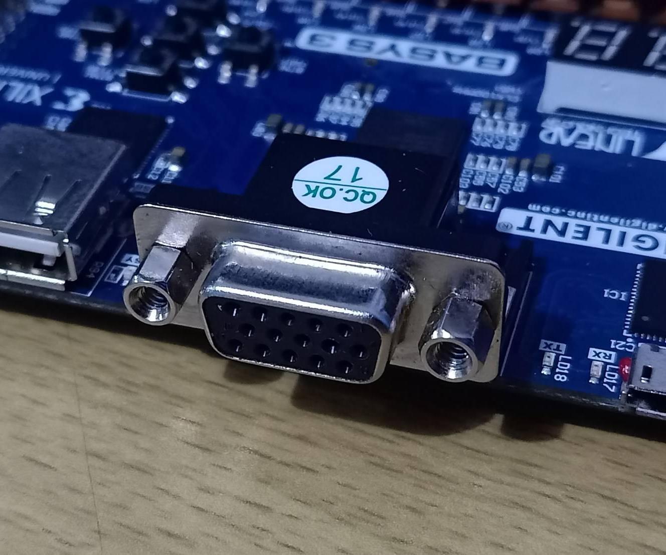 VHDL Light Source Detection: Component VGA Block Diagram