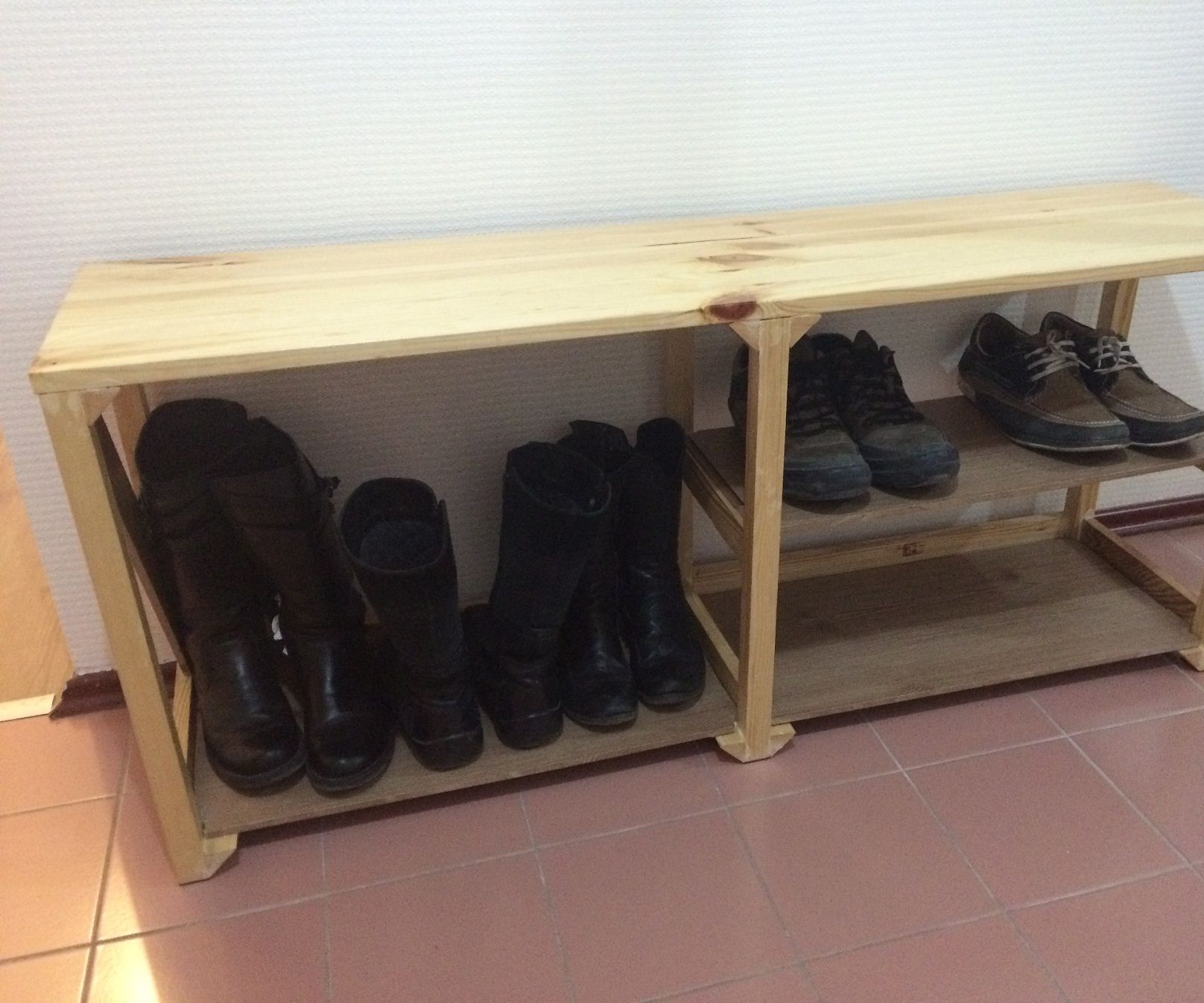 Shoe Shelf With Seating