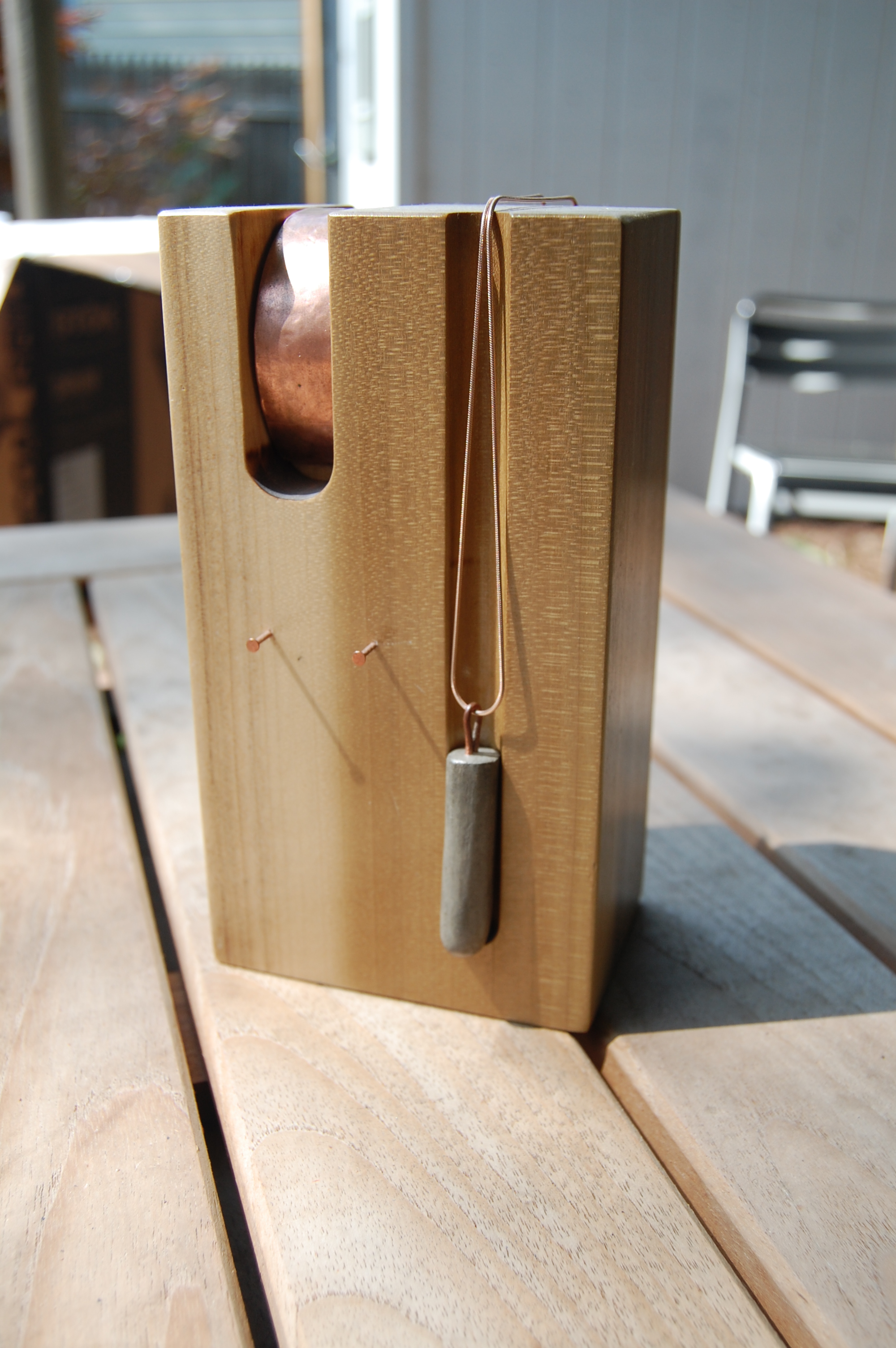 Cast Concrete Pendant Necklace