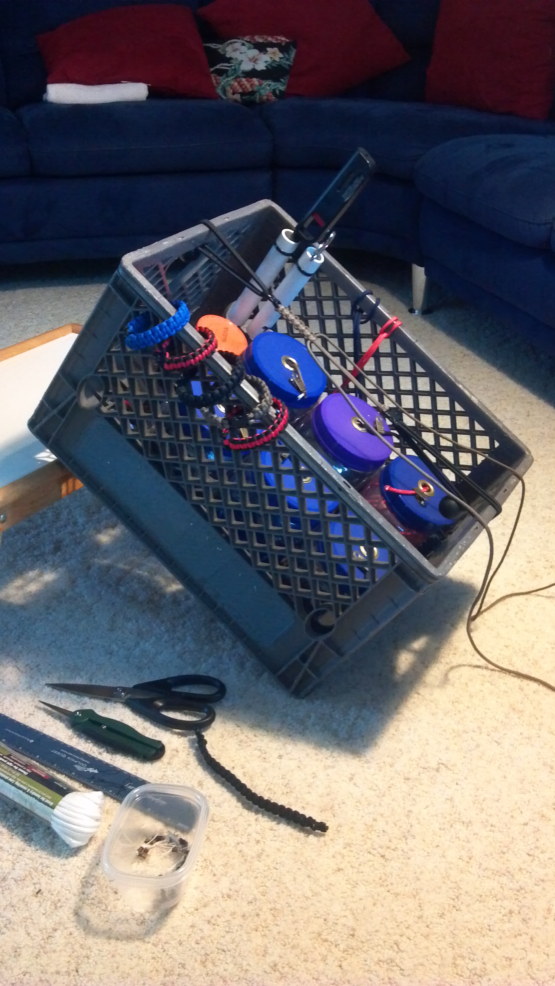 Paracord Bracelet Milk Crate Jig