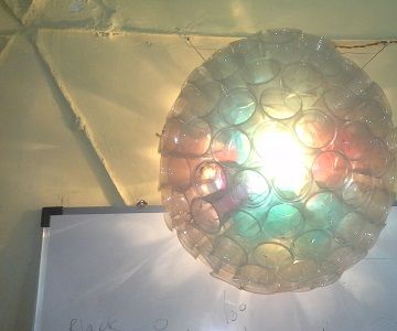 Sky Lantern form waste plastic Glasses