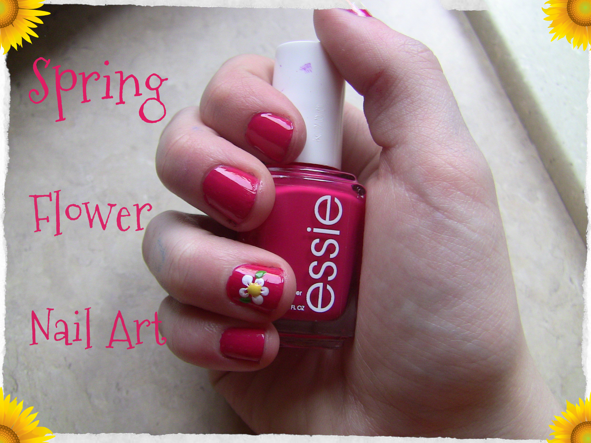 Spring Flower Nail Art