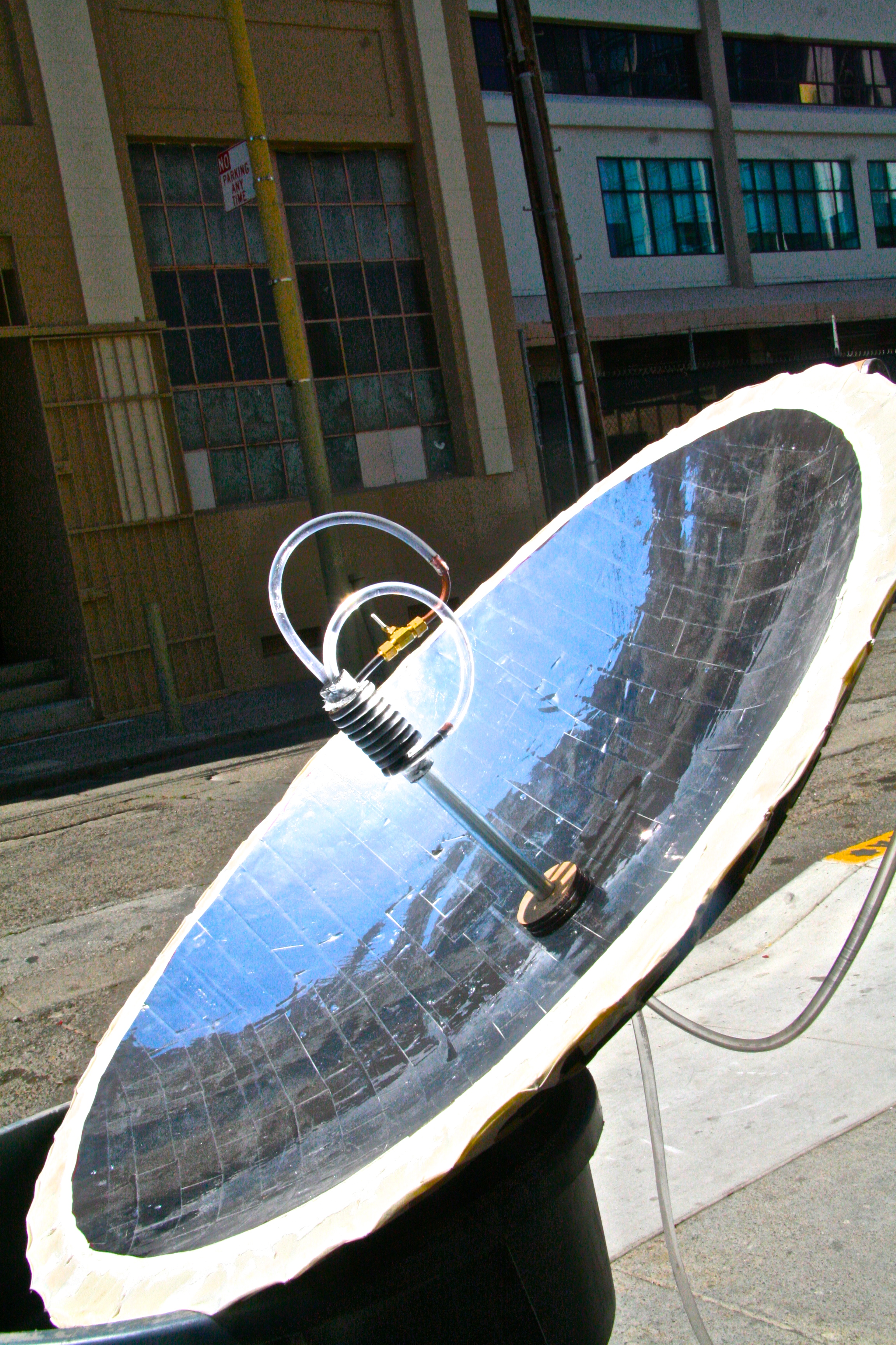 Building a Parabolic Solar Hot-Water Heater using 123D