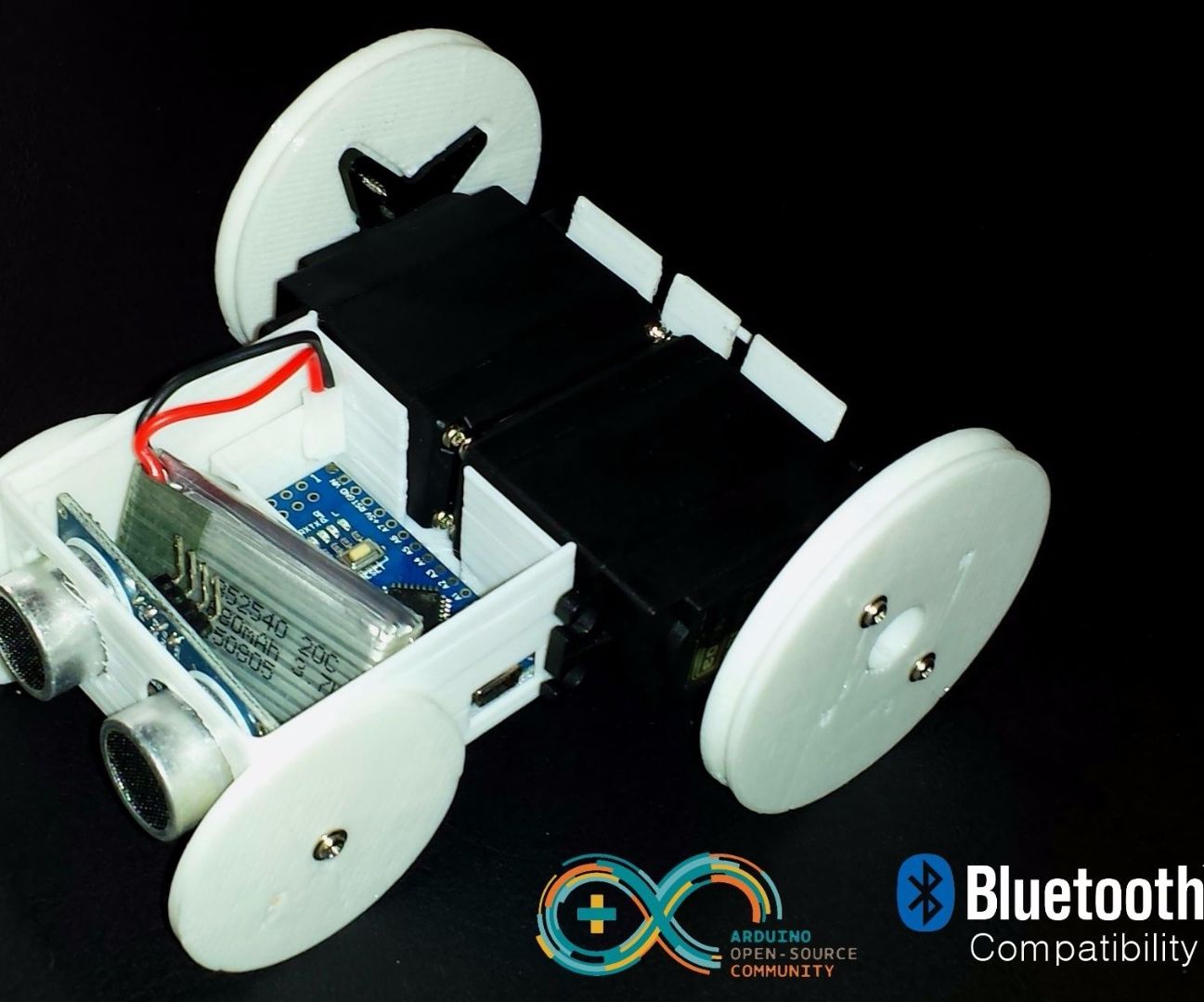 SparkRover - 3D Printed Smartphone Controlled Robot