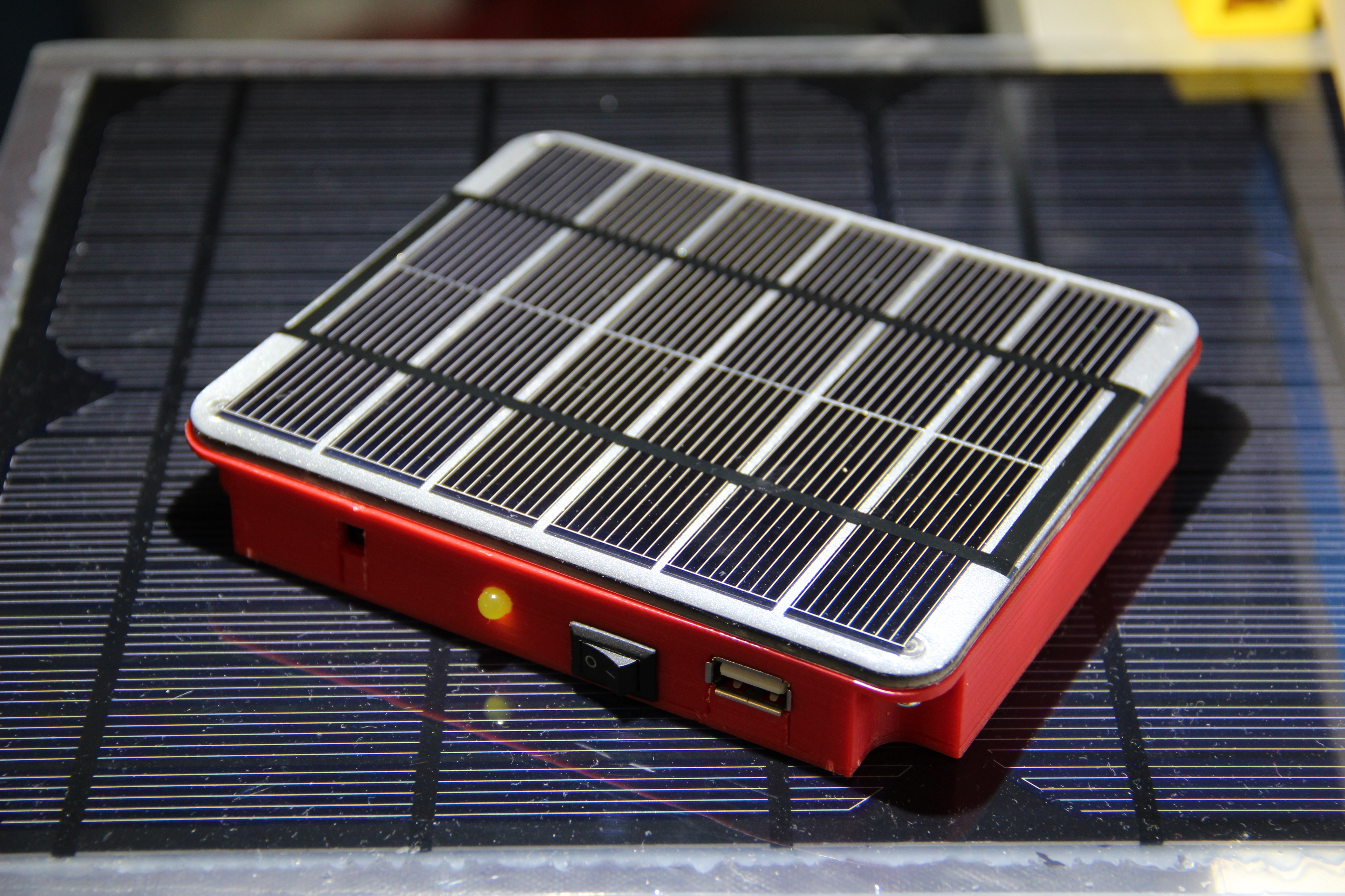 (Another) Solar mobile charger with custom printed case